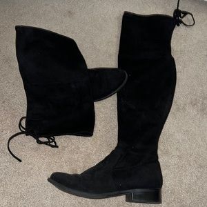suede Knee High Boots